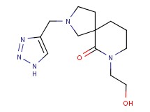 7-(2-hydroxyethyl)-2-(1H-1,2,3-triazol-4-ylmethyl)-2,7-diazaspiro[4.5]decan-6-one