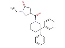 4-[(3,3-diphenylpiperidin-1-yl)carbonyl]-1-ethylpyrrolidin-2-one