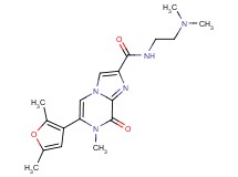 N-[2-(dimethylamino)ethyl]-6-(2,5-dimethyl-3-furyl)-7-methyl-8-oxo-7,8-dihydroimidazo[1,2-a]pyrazine-2-carboxamide