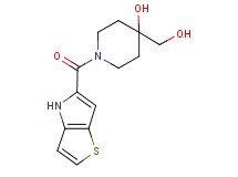 4-(hydroxymethyl)-1-(4H-thieno[3,2-b]pyrrol-5-ylcarbonyl)piperidin-4-ol