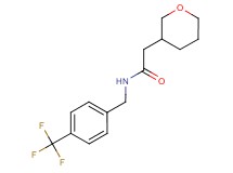 2-(tetrahydro-2H-pyran-3-yl)-N-[4-(trifluoromethyl)benzyl]acetamide