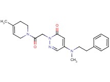 2-[2-(4-methyl-3,6-dihydropyridin-1(2H)-yl)-2-oxoethyl]-5-[methyl(2-phenylethyl)amino]pyridazin-3(2H)-one