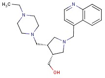 [(3R*,4S*)-4-[(4-ethylpiperazin-1-yl)methyl]-1-(quinolin-4-ylmethyl)pyrrolidin-3-yl]methanol