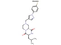 (3S,9aR)-8-{[1-(4-fluorophenyl)-1H-pyrazol-4-yl]methyl}-3-isobutyltetrahydro-2H-pyrazino[1,2-a]pyrazine-1,4(3H,6H)-dione