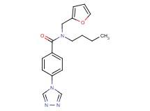 N-butyl-N-(2-furylmethyl)-4-(4H-1,2,4-triazol-4-yl)benzamide