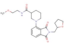 1-[1,3-dioxo-2-(tetrahydro-2-furanylmethyl)-2,3-dihydro-1H-isoindol-4-yl]-N-(2-methoxyethyl)-3-piperidinecarboxamide
