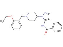 N-{1-[1-(2-ethoxybenzyl)-4-piperidinyl]-1H-pyrazol-5-yl}benzamide