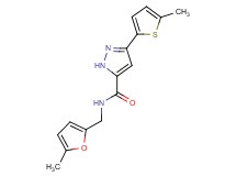 N-[(5-methyl-2-furyl)methyl]-3-(5-methyl-2-thienyl)-1H-pyrazole-5-carboxamide
