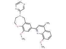 9-methoxy-7-(8-methoxy-4-methylquinolin-2-yl)-4-pyrazin-2-yl-2,3,4,5-tetrahydro-1,4-benzoxazepine