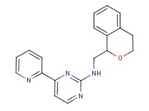 N-(3,4-dihydro-1H-isochromen-1-ylmethyl)-4-(2-pyridinyl)-2-pyrimidinamine