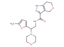 N-[2-(5-methyl-2-furyl)-2-morpholin-4-ylethyl]-1,4,6,7-tetrahydropyrano[4,3-c]pyrazole-3-carboxamide