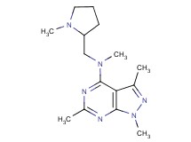 N,1,3,6-tetramethyl-N-[(1-methyl-2-pyrrolidinyl)methyl]-1H-pyrazolo[3,4-d]pyrimidin-4-amine