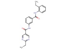 2-ethyl-N-(3-{[(2-ethylphenyl)amino]carbonyl}phenyl)pyrimidine-5-carboxamide