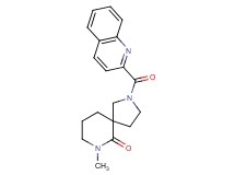 7-methyl-2-(2-quinolinylcarbonyl)-2,7-diazaspiro[4.5]decan-6-one