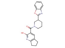 3-{[3-(1,3-benzoxazol-2-yl)-1-piperidinyl]carbonyl}-6,7-dihydro-5H-cyclopenta[b]pyridin-2-ol