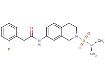 N-{2-[(dimethylamino)sulfonyl]-1,2,3,4-tetrahydro-7-isoquinolinyl}-2-(2-fluorophenyl)acetamide