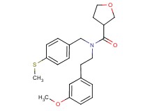 N-[2-(3-methoxyphenyl)ethyl]-N-[4-(methylthio)benzyl]tetrahydrofuran-3-carboxamide
