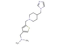 1-(5-{[4-(1H-imidazol-1-ylmethyl)piperidin-1-yl]methyl}-3-thienyl)-N,N-dimethylmethanamine