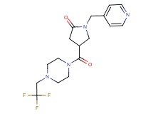 1-(4-pyridinylmethyl)-4-{[4-(2,2,2-trifluoroethyl)-1-piperazinyl]carbonyl}-2-pyrrolidinone