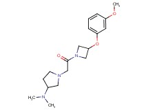 1-{2-[3-(3-methoxyphenoxy)-1-azetidinyl]-2-oxoethyl}-N,N-dimethyl-3-pyrrolidinamine