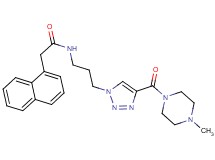 N-(3-{4-[(4-methyl-1-piperazinyl)carbonyl]-1H-1,2,3-triazol-1-yl}propyl)-2-(1-naphthyl)acetamide