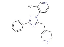 3-methyl-4-[3-phenyl-5-(1,2,3,6-tetrahydro-4-pyridinylmethyl)-1H-1,2,4-triazol-1-yl]pyridine hydrochloride