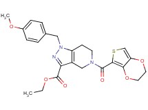ethyl 5-(2,3-dihydrothieno[3,4-b][1,4]dioxin-5-ylcarbonyl)-1-(4-methoxybenzyl)-4,5,6,7-tetrahydro-1H-pyrazolo[4,3-c]pyridine-3-carboxylate