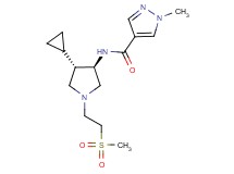 N-{rel-(3R,4S)-4-cyclopropyl-1-[2-(methylsulfonyl)ethyl]-3-pyrrolidinyl}-1-methyl-1H-pyrazole-4-carboxamide hydrochloride