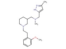 ({1-[2-(2-methoxyphenyl)ethyl]-3-piperidinyl}methyl)methyl[(3-methyl-1H-pyrazol-5-yl)methyl]amine