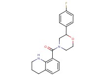 8-{[2-(4-fluorophenyl)morpholin-4-yl]carbonyl}-1,2,3,4-tetrahydroquinoline