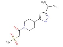 4-(3-isopropyl-1H-pyrazol-5-yl)-1-[(methylsulfonyl)acetyl]piperidine