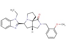 (3aS*,5S*,9aS*)-5-(1-ethyl-1H-benzimidazol-2-yl)-2-(2-methoxybenzyl)hexahydro-7H-pyrrolo[3,4-g]pyrrolizin-1(2H)-one