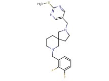7-(2,3-difluorobenzyl)-2-{[2-(methylthio)-5-pyrimidinyl]methyl}-2,7-diazaspiro[4.5]decane