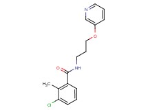 3-chloro-2-methyl-N-[3-(pyridin-3-yloxy)propyl]benzamide