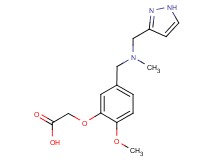 (2-methoxy-5-{[methyl(1H-pyrazol-3-ylmethyl)amino]methyl}phenoxy)acetic acid