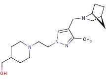 [1-(2-{4-[(1S*,4S*)-2-azabicyclo[2.2.1]hept-2-ylmethyl]-3-methyl-1H-pyrazol-1-yl}ethyl)piperidin-4-yl]methanol