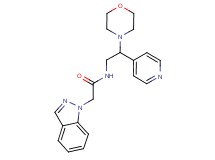 2-(1H-indazol-1-yl)-N-(2-morpholin-4-yl-2-pyridin-4-ylethyl)acetamide