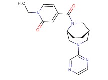 1-ethyl-4-{[(1S*,5R*)-3-(2-pyrazinyl)-3,6-diazabicyclo[3.2.2]non-6-yl]carbonyl}-2(1H)-pyridinone