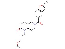 (4aS*,8aR*)-1-(3-methoxypropyl)-6-[(2-methyl-1-benzofuran-5-yl)carbonyl]octahydro-1,6-naphthyridin-2(1H)-one