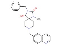 3-benzyl-1-methyl-8-(6-quinolinylmethyl)-1,3,8-triazaspiro[4.5]decane-2,4-dione
