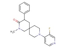 9-(3-fluoro-4-pyridinyl)-2-methyl-4-phenyl-2,9-diazaspiro[5.5]undecan-3-one