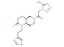 (4aS*,8aR*)-6-[(5-amino-1H-tetrazol-1-yl)acetyl]-1-[2-(1H-imidazol-4-yl)ethyl]octahydro-1,6-naphthyridin-2(1H)-one