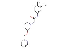 N-(3,4-dimethylphenyl)-2-[3-(pyridin-2-ylmethoxy)piperidin-1-yl]acetamide