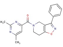 5-[(2,6-dimethyl-4-pyrimidinyl)carbonyl]-3-phenyl-4,5,6,7-tetrahydroisoxazolo[4,5-c]pyridine