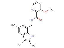 3-methoxy-N-[(2,3,5-trimethyl-1H-indol-7-yl)methyl]pyridine-2-carboxamide