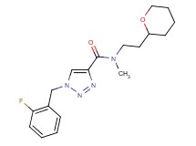 1-(2-fluorobenzyl)-N-methyl-N-[2-(tetrahydro-2H-pyran-2-yl)ethyl]-1H-1,2,3-triazole-4-carboxamide