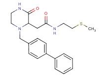 2-[1-(4-biphenylylmethyl)-3-oxo-2-piperazinyl]-N-[2-(methylthio)ethyl]acetamide