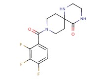 9-(2,3,4-trifluorobenzoyl)-1,4,9-triazaspiro[5.5]undecan-5-one