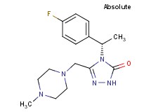 4-[(1S)-1-(4-fluorophenyl)ethyl]-5-[(4-methylpiperazin-1-yl)methyl]-2,4-dihydro-3H-1,2,4-triazol-3-one