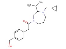 (4-{2-[4-(cyclopropylmethyl)-3-isopropyl-1,4-diazepan-1-yl]-2-oxoethyl}phenyl)methanol